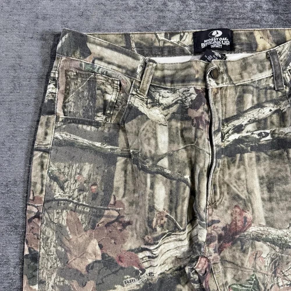 Mossy Oak Break-Up Infinity Pants Men's 38x30 Green Camo Hunting‎ Cotton Outdoor